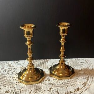 Pair Brass Candlesticks